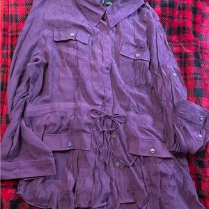 New Directions Deep Purple Utility Jacket